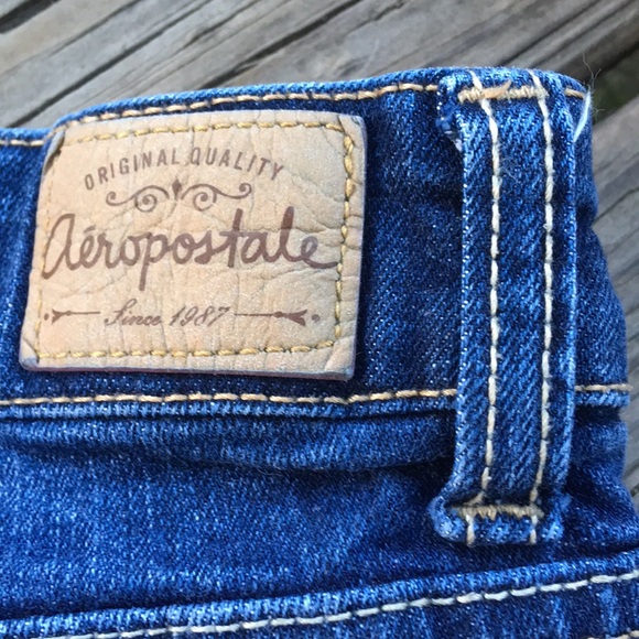 Aeropostale “Boyfriend “ Dark Denim Shorts Sz 0 - Picture 7 of 8